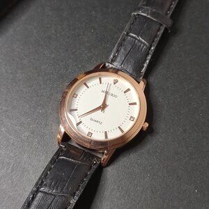 Black And Rose Gold Tone Mreurio Watch